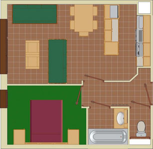 2-5 Person Apartment Plan