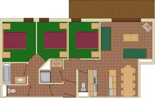6-9 Person Apartment Plan