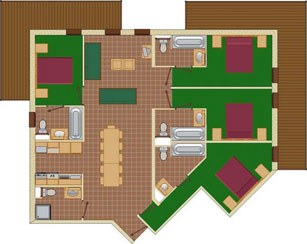 8-11 Person Apartment Plan